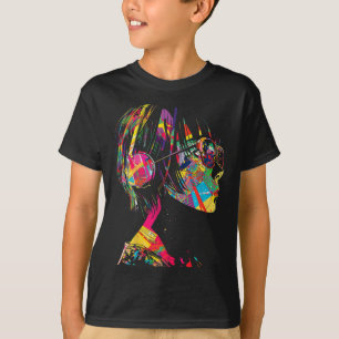 Anime Manga Motif Geometric Artwork Anime  T-Shirt
