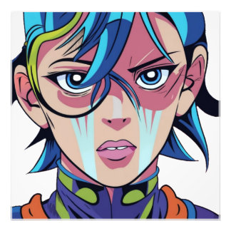 Anime manga pop art lovers pop lovers cartoon photo print