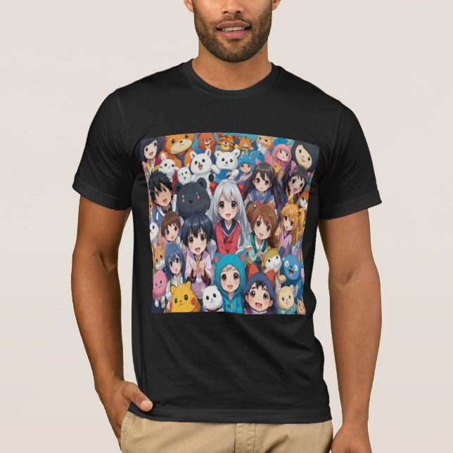 Anime manga pop art lovers pop lovers cartoon  T-Shirt (Front)