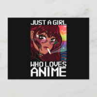 Anime Manga smoking Cigarett Just a girl