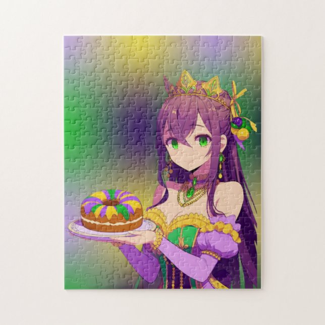Anime Mardi Gras King cake Jigsaw Puzzle (Vertical)