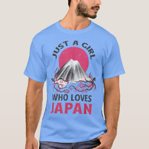 Anime Merch Factory Just a Girl Who Loves Japan T-Shirt