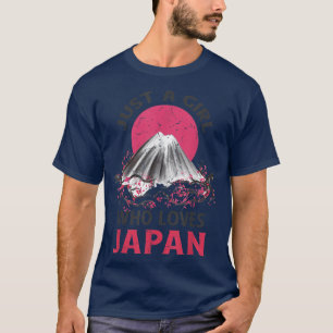 Anime Merch Factory Just a Girl Who Loves Japan T-Shirt