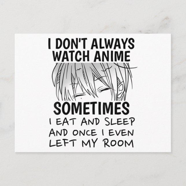 Anime Merch For Men Cute Anime Boys Japanese Announcement Postcard (Front)