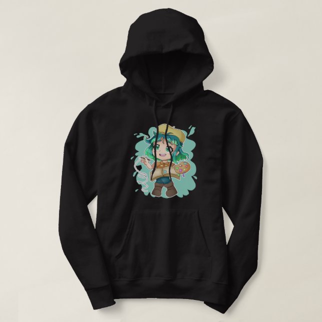 Anime Merch Just A Girl Who Loves Anime And Sketch Hoodie (Design Front)