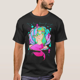 Anime Mermaid Gamer Pastel Theme Vaporwave T-Shirt