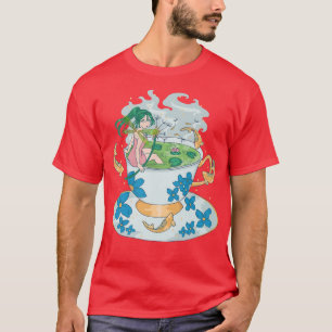 Anime Nature Fairy Tea-Lover Cute Kawaii Fish Fant T-Shirt
