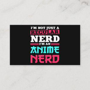 Anime Nerd Clothing Manga Art Cosplay Otaku Gift Business Card