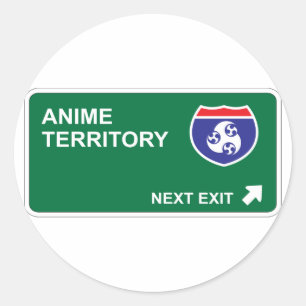 Anime Next Exit Classic Round Sticker