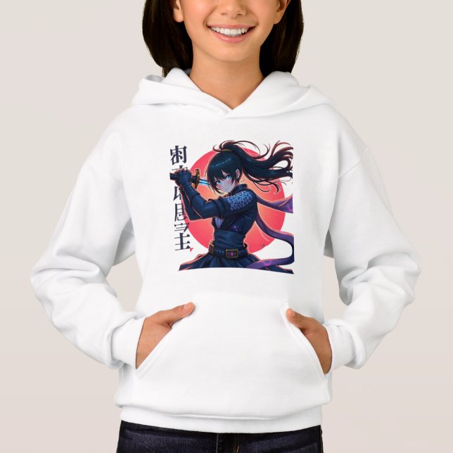 Anime Ninja Girl with Katana– Epic Samurai Warrior (Front)