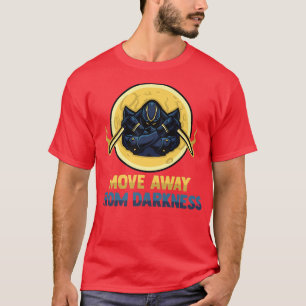 Anime Ninjas  Move Away From Darkness  Samurais  M T-Shirt