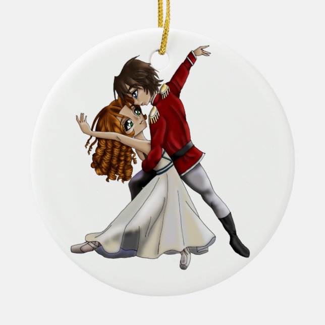 Anime Nutcracker Ornament (Front)