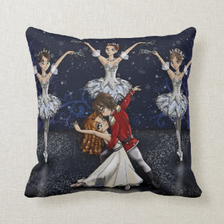 Anime Nutcracker Snowflakes Pillow