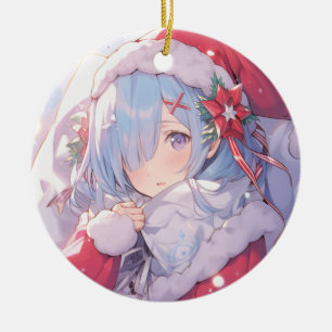 Anime Ornament, Manga Gift, Anime Christmas Decor Ceramic Tree Decoration