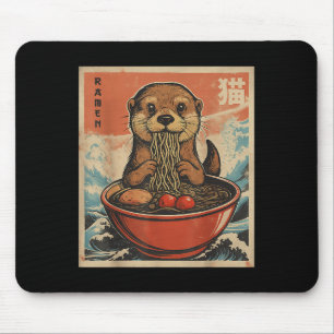Anime Otter Ramen Japanese Funny Kawaii Gift Men W Mouse Pad