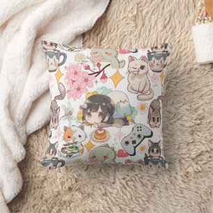 Anime Overload Cute Pattern Cushion