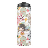 Anime Overload Cute Pattern D Grey BG