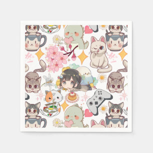 Anime Overload Cute Pattern Napkin