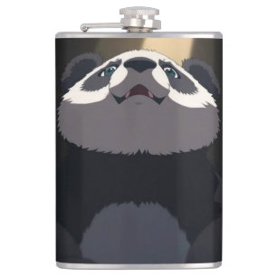 Anime panda hip flask