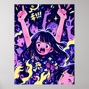 Anime Party Poster