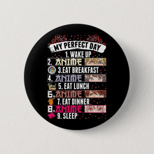 Anime Perfect Day Otaku Girl Japanese Manga 6 Cm Round Badge