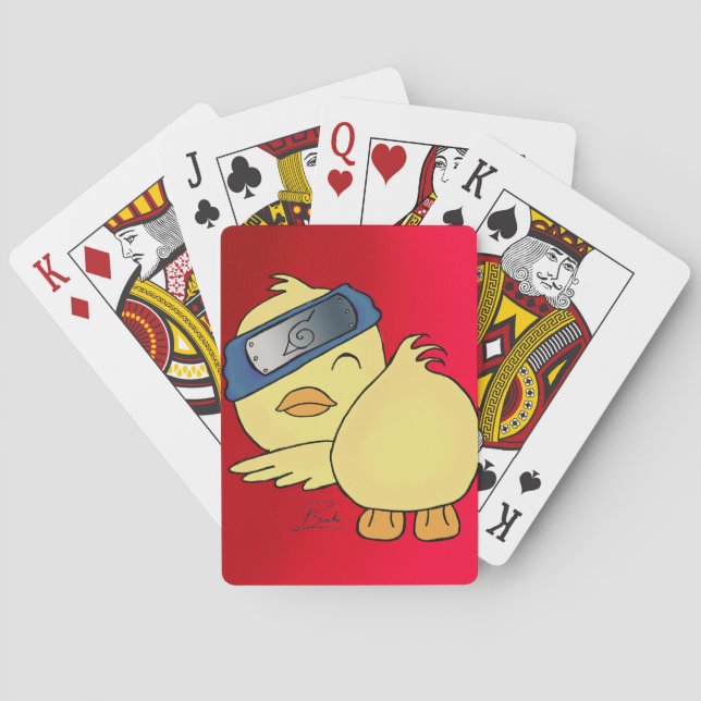 Anime Playing Cards Yellow Duck Playing Cards (Back)