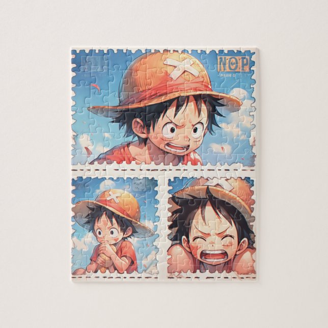 Anime postage stamp puzzle (Vertical)