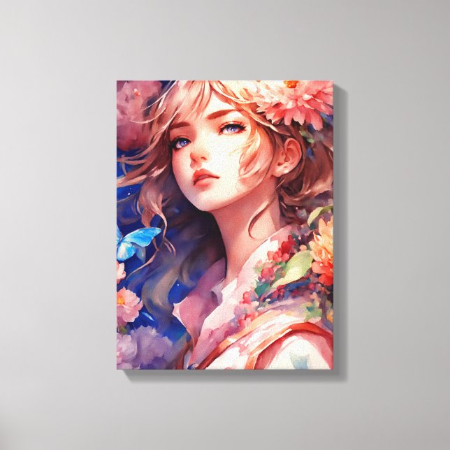 Anime Princess Canvas Print (Front)