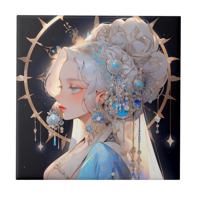 Anime Princess Fantasy Art Tile (Front)