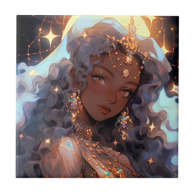 Anime Princess Fantasy Art Tile (Front)