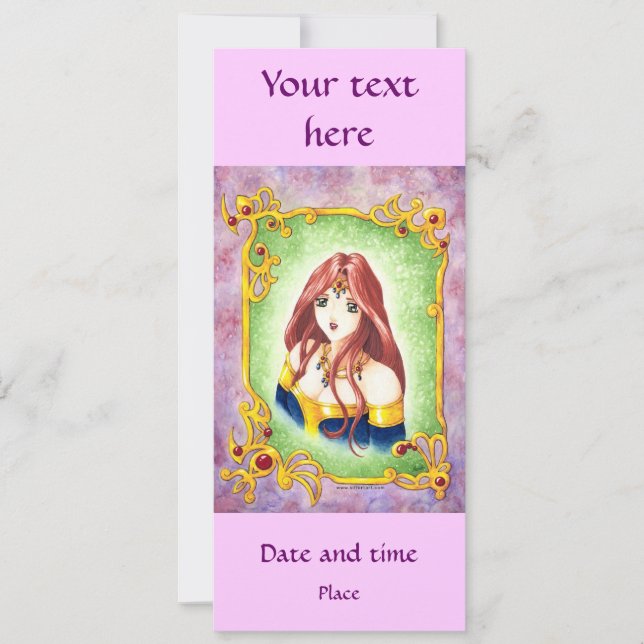 Anime Princess Invitation (Front)