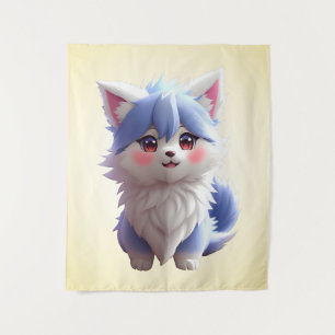 Anime puppy tapestry
