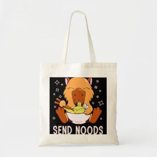 Anime Ramen Funny Send Noods Love Kawaii Chibi Cap Tote Bag