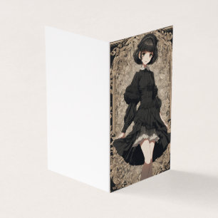 Anime Retro Style LBD Blank Little Black Dress