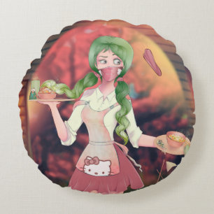 anime round cushion