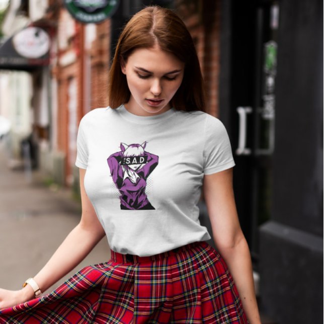 Anime Sad Girl  T-Shirt (Creator Uploaded)