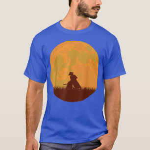 Anime Samurai Japanese Warrior Moon Otaku Swordman T-Shirt