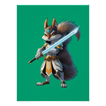 Anime Samurai Squirrel Warrior