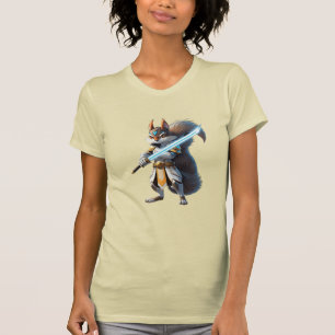 Anime Samurai Squirrel Warrior T-Shirt