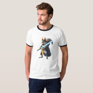 Anime Samurai Squirrel Warrior T-Shirt