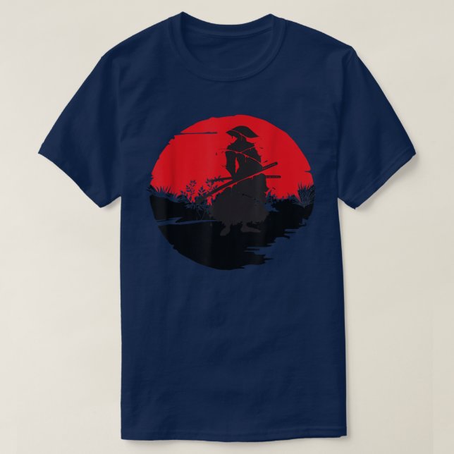 Anime Samurai  Warrior Hero Strength  (2) T-Shirt (Design Front)