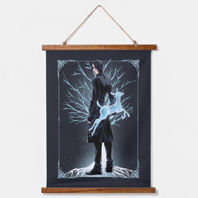 Anime Severus Snape's Doe Patronus Hanging Tapestry (Front)