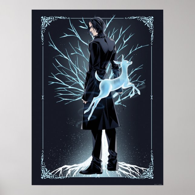 Anime Severus Snape's Doe Patronus Poster (Front)