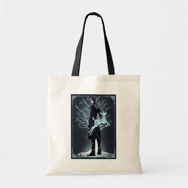 Anime Severus Snape's Doe Patronus Tote Bag (Front)