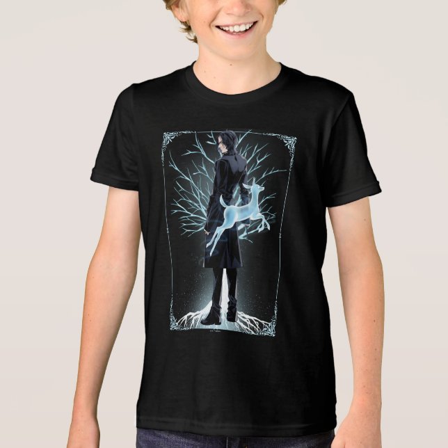 Anime Severus Snape's Doe Patronus Tri-Blend Shirt (Front)