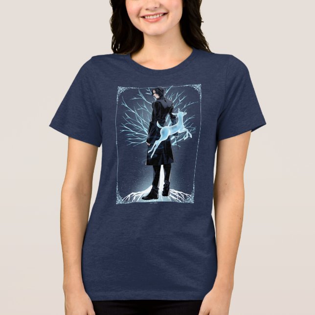 Anime Severus Snape's Doe Patronus Tri-Blend Shirt (Front)