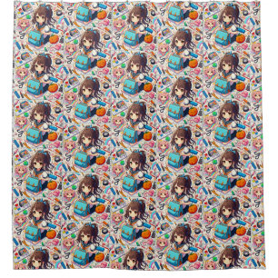 anime shower curtain
