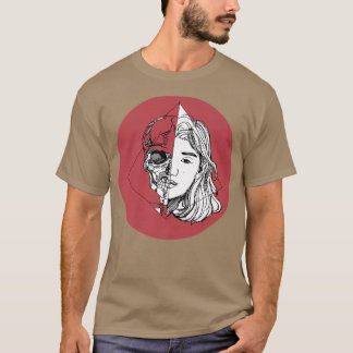 Anime Skelita with Japan Flag  T-Shirt