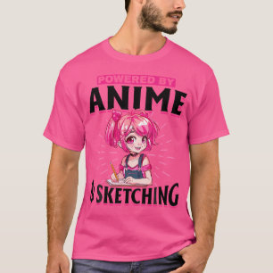Anime Sketching Otaku Manga Drawing Kawaii T-Shirt