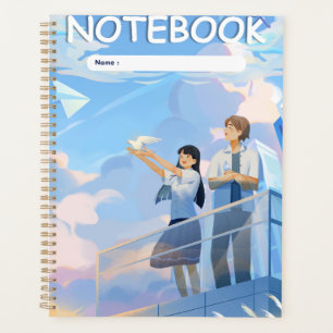 Anime Sky "Notebook" Peaceful Student Moments Planner